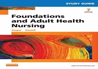 PDF Study Guide for Foundations and Adult Health Nursing, 7e Ipad