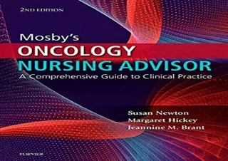 Download Mosby's Oncology Nursing Advisor: A Comprehensive Guide to Clinical Pra