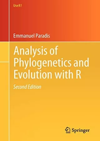 [READ DOWNLOAD] Analysis of Phylogenetics and Evolution with R (Use R!)