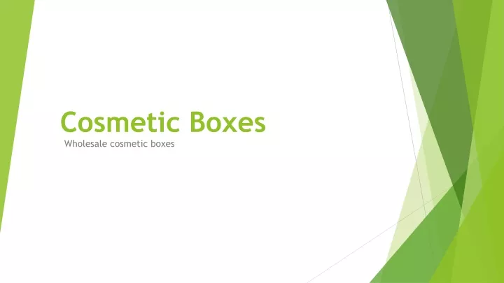 cosmetic boxes