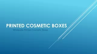 Printed Cosmetic Boxes