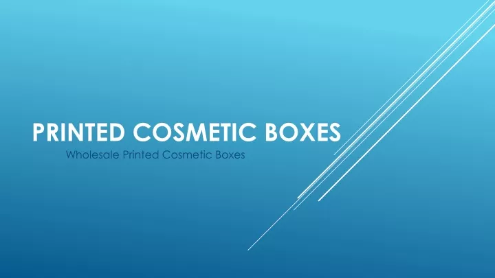 printed cosmetic boxes