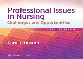 (PDF) Professional Issues in Nursing: Challenges and Opportunities Android