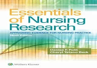 Download Essentials of Nursing Research: Appraising Evidence for Nursing Practic