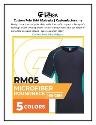 Custom Polo Shirt Malaysia | Customfactory.my
