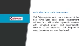 White Label Travel Portal Development Tripmegamart.ae65