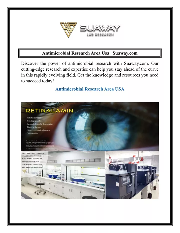 antimicrobial research area usa suaway com