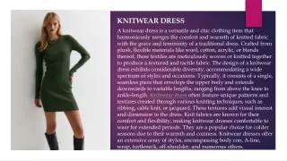 knitwear dress.