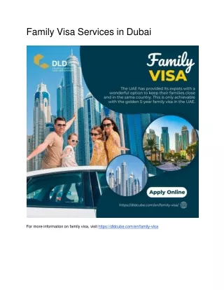 Family Visa Services in Dubai