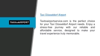 Taxi Düsseldorf Airport Taxitoairportservice.com