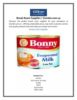 break room supplies ezorder com sa discover