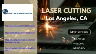 Laser Cutting Services Los Angeles, CA