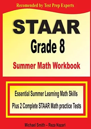 PDF/READ STAAR Grade 8 Summer Math Workbook: Essential Summer Learning Math Skills plus