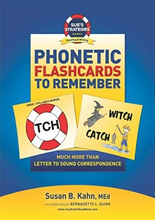 [PDF] DOWNLOAD Sue's Strategies Phonetic Flashcards To Remember: Much More Than Letter To