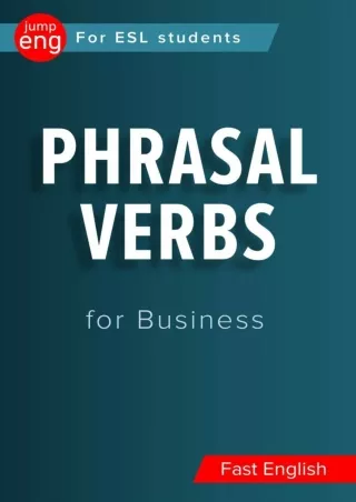 get [PDF] Download Phrasal Verbs for Business.: Meanings and sentences   Flash Cards for