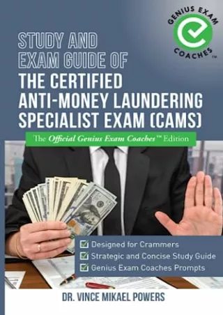 [PDF READ ONLINE] Study and Exam Guide of the Certified Anti-Money Laundering Specialist Exam