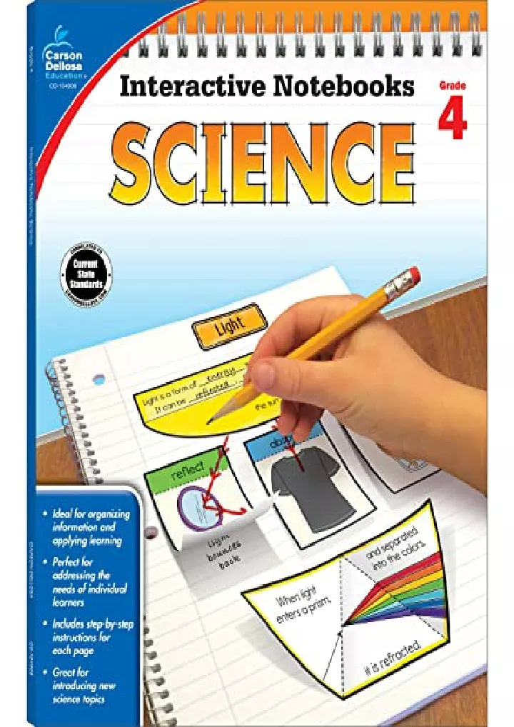 PPT Read Ebook PDF Carson Dellosa Science Interactive Notebook Th Grade Pgs