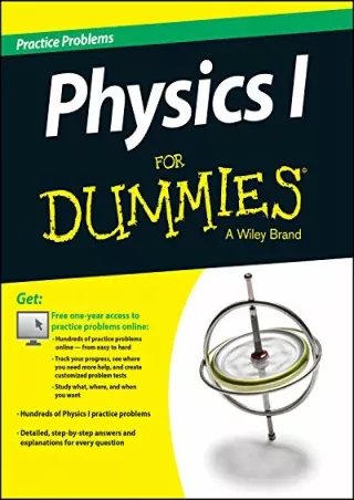 [PDF READ ONLINE] Physics I: Practice Problems For Dummies