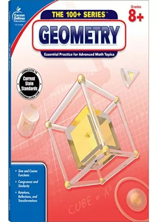 [PDF READ ONLINE] Carson Dellosa The 100  Series: Grades 6-12 Geometry Workbook, Geometry