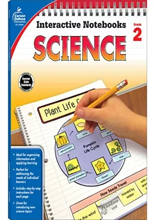 [PDF READ ONLINE] Carson Dellosa | Science Interactive Notebook | 2nd Grade, 96pgs (Interactive