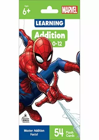 Download Book [PDF] Marvel Addition Flash Cards with Numbers 0-12, Addition Flash Cards 1st Grade,