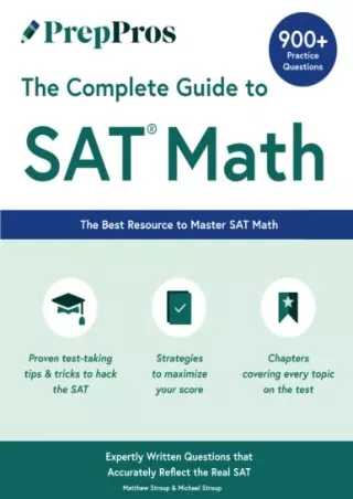 Read ebook [PDF] PrepPros: The Complete Guide to SAT Math