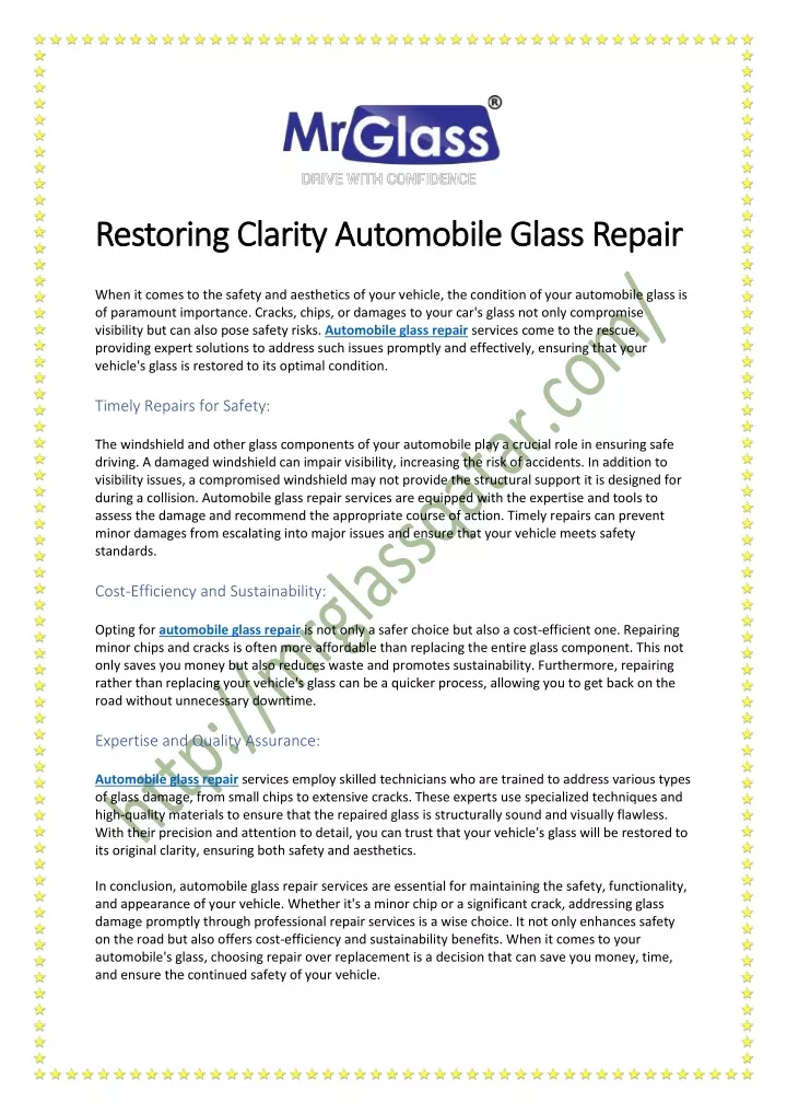 restoring restoring clarity automobile glass