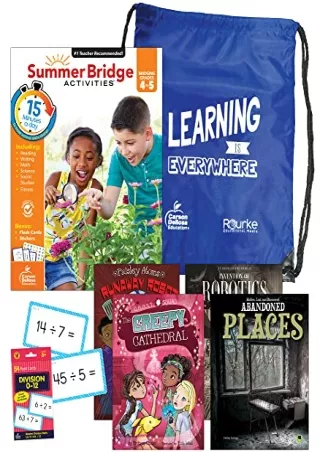 DOWNLOAD/PDF Summer Bridge Activities Grades 4-5 Bundle, Summer Learning 4th Grade to 5th