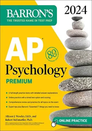 get [PDF] Download AP Psychology Premium, 2024: 6 Practice Tests   Comprehensive Review   Online