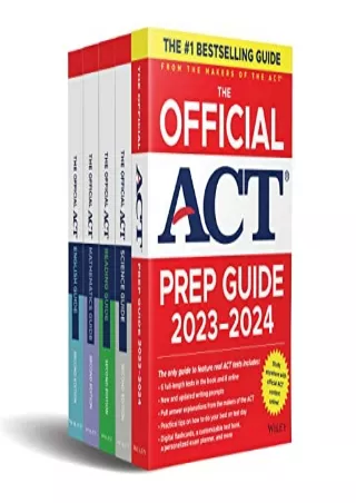 get [PDF] Download The Official ACT Prep & Subject Guides 2023-2024 Complete Set: Includes The