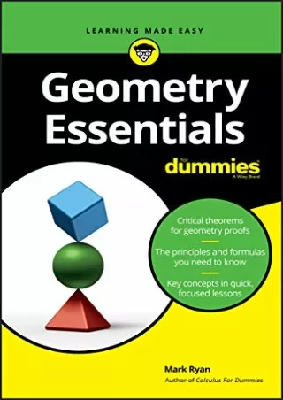 PDF/READ Geometry Essentials For Dummies
