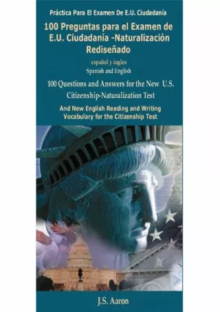 PDF/READ U.S. Citizenship: 100 Preguntas para el Examen de E.U.