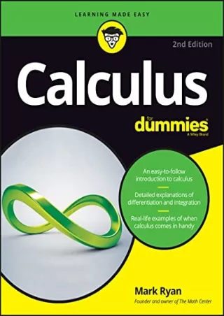 PDF_ Calculus For Dummies (For Dummies (Lifestyle))