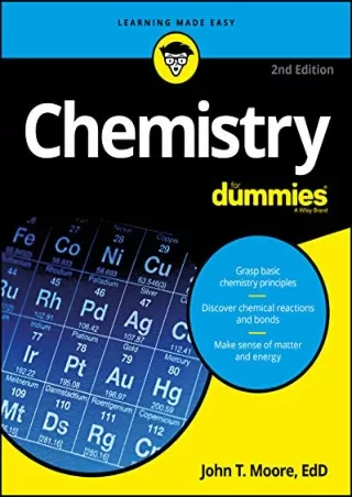 [PDF READ ONLINE] Chemistry For Dummies (For Dummies (Lifestyle))