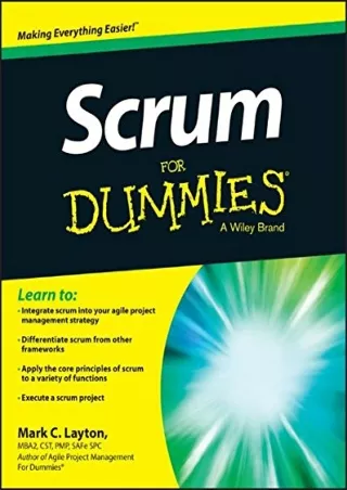 [PDF] DOWNLOAD Scrum For Dummies