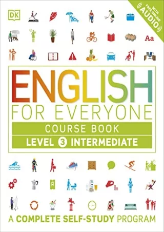 get [PDF] Download English for Everyone: Level 3 Course Book - Intermediate English: ESL for