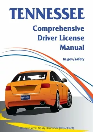DOWNLOAD/PDF Tennessee Comprehensive Driver License Manual: Drivers Permit Study Handbook