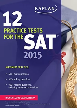 PDF_ Kaplan 12 Practice Tests for the SAT 2015 (Kaplan Test Prep)