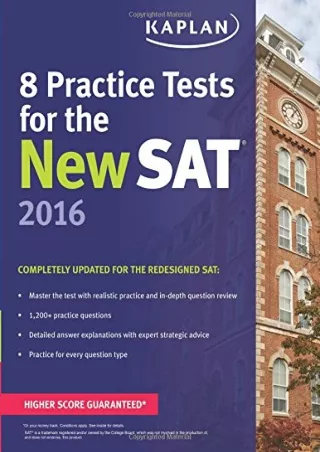 [PDF] DOWNLOAD Kaplan 8 Practice Tests for the New SAT 2016 (Kaplan Test Prep)