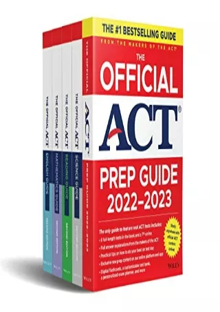 Download Book [PDF] The Official ACT Prep & Subject Guides 2022-2023 Complete Set