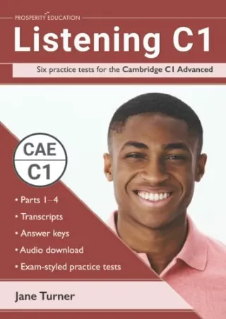 $PDF$/READ/DOWNLOAD Listening C1: Six practice tests for the Cambridge C1 Advanced: Answers and