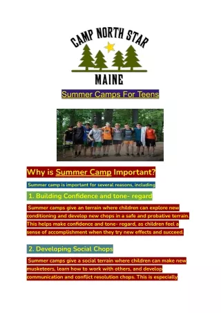 summer camps for teens