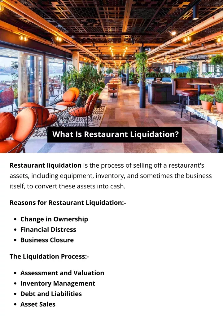 what is restaurant liquidation