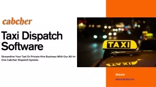 Cabcher Taxi Dispatch Software