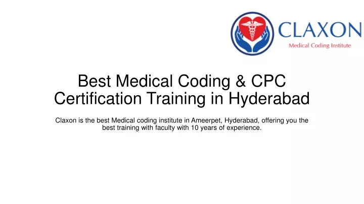 best medical coding cpc certification training in hyderabad