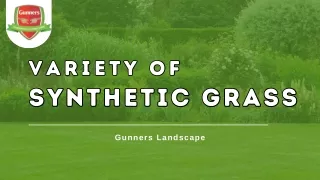 Variety of Synthetic Grass - Gunners Landscape