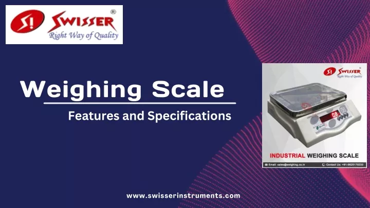 weighing scale features and specifications