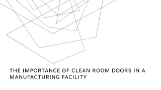 Clean Room Doors Manufacturers
