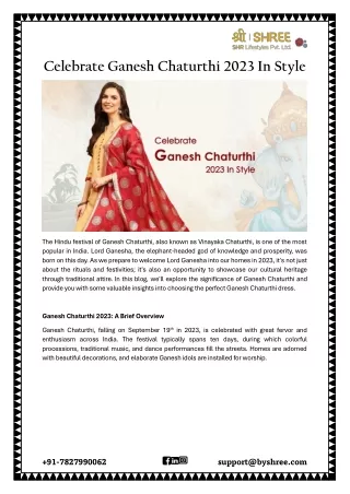 Celebrate Ganesh Chaturthi 2023 In Style