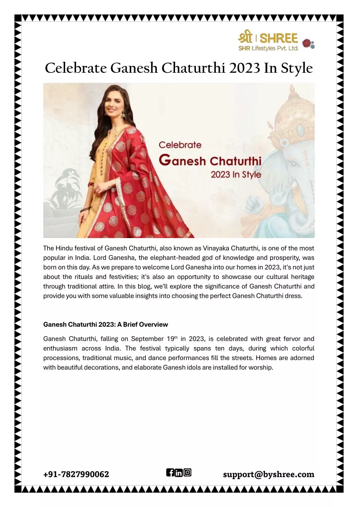 celebrate ganesh chaturthi 2023 in style